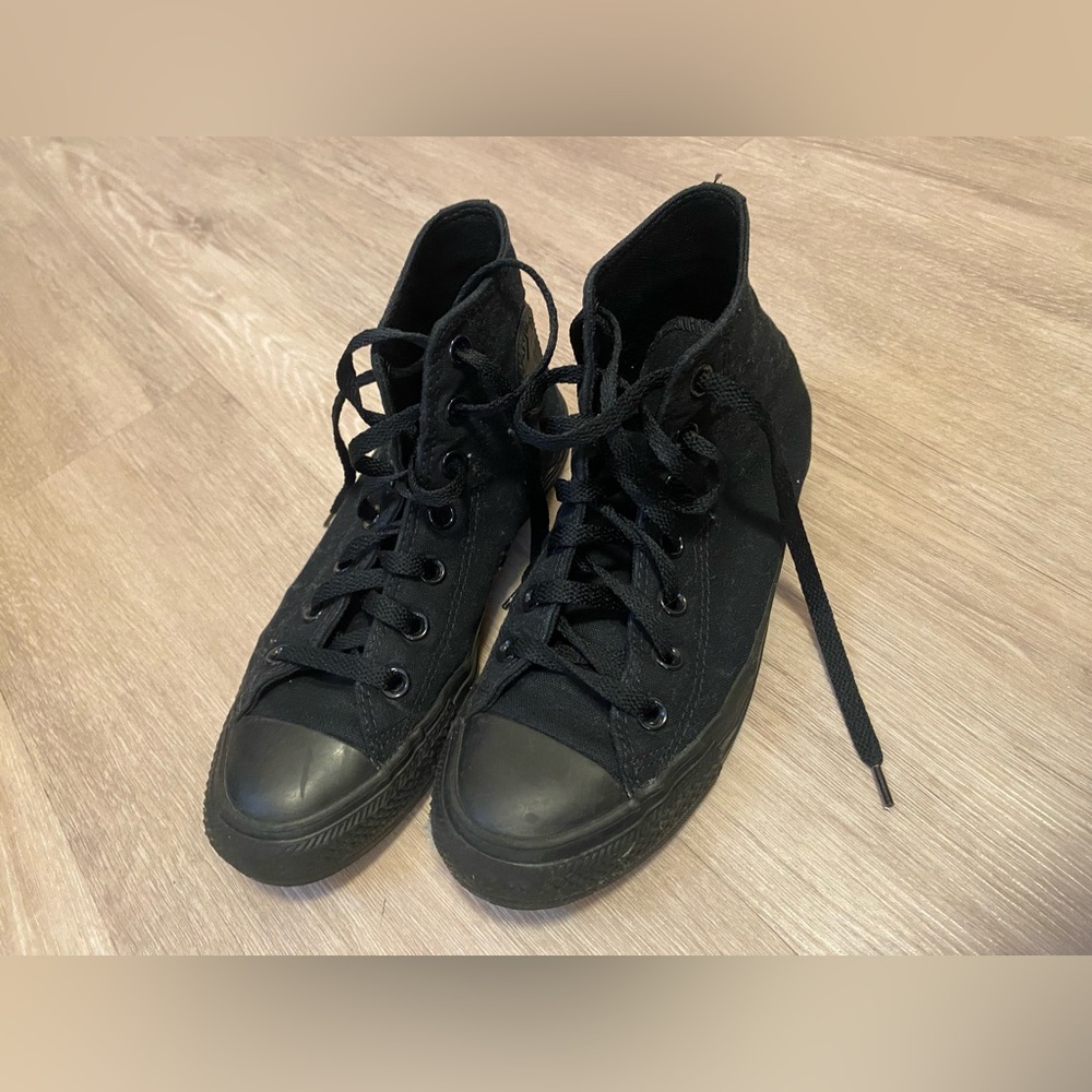 Converse Black Canvas High-Top Sneakers